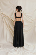 Open Back Georgette Maxi Dress