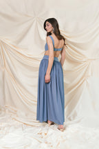 Open Back Georgette Maxi Dress